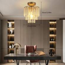 HYYKJ-US Modern Chandelier Crystal Light, Crystal Ceiling Light, 3 Levels Crystal Raindrop Chandelier - 1 - View 1