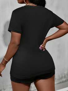 Princess Cowboy Wear Western Cowboy Boots Farm Girl T-Shirt - Black - View 5