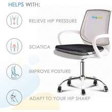 Quality Guaranteed Gel Cushion 1.8 Inch Thick Seating Pad Orthopedic Chair Cushions Pressure Relief Gel Pads Office Chair, Car, Home, Wheelchair, Kayak Cushion, Stadium Cushion CCX1 - 1 - 查看 5