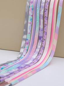 1 Pair Of Ombre Colorful Shoelaces Suitable For Casual Shoes, Sports Shoes, Flat Shoes, Canvas Shoes, Basketball Shoes, Outdoor Shoes - Multicolor - View 3