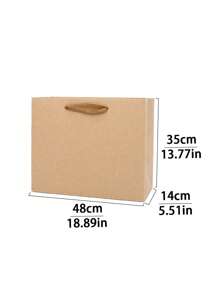 1pc/2pcs White Card Paper Bags, Gift Bags, White Paper Shopping Bags For Clothing Stores, Jewelry And Beauty Packaging, Large Size Gift Wrapping Paper Bags