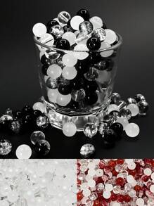 50 peças de contas de vidro brilhantes - kit para fazer pulseiras faça você mesmo de 8 mm