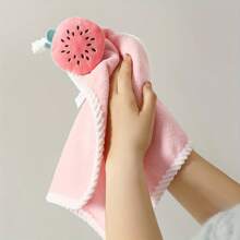 4pcs Soft & Absorbent Coral Fleece Hand Towel Set - Multicolor - View 6