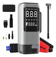 8000a Arrancador De Bateria De Auto Inflador+aspiradora - Plateado - Ver 1