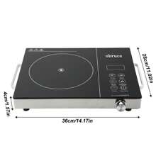3500W Electric Ceramic Stove, Portable Induction Cooktop Burner Countertop Cooktop, Cooker Hot Plate Furnace - Black - View 7