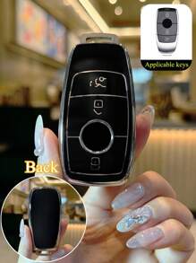 1 件 TPU 汽车钥匙包保护套，适用于梅赛德斯奔驰 E C S GLC 级 E200 E400 E63 W213 S550 S560 C260 A200 车型 - 彩色 - 查看 20