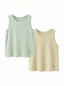 mini bala Camiseta sin Mangas Modal para Niños, Capa Base Ligera Y Transpirable, Suave Y Sin Sudor