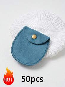 1 pieza/10 piezas/50 piezas Bolsa de terciopelo, bolsa de empaquetado de joyería, bolsas de regalo para joyas, bolsas para obsequios de boda y cumpleaños, bolsas para dulces, aretes, pulseras, collares, pequeños organizadores elegantes, bolsas para envolver regalos para fiesta, vacaciones