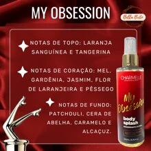 KIT CABELO E CORPO AROMA IRRESISTÍVEL - BODY SPLASH MY OBSESSION + PERFUME CAPILAR TENTATION LINT