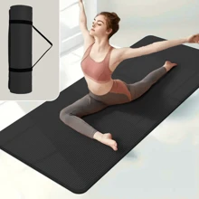 1pc Solid Color Thick Yoga Mat Fitness Mat With Carry Strap Suitable For Gymnastics, Exercise, Pilates,Reduced Volume- Folding Packaging ,Exercise At Home,Multifunctional Push-Up Mat Yoga Mat Kneeling Pad,Kneeling Mat / Balance Pad For Exercise & Yoga, Knee Pad For Work, Fitness Floor Mat , Gym Set ,Suitable For Gift Giving,Mother's Day Gift, Birthday Gift, Christmas Gift