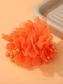 1 pieza/Set Accesorios para el cabello de flores de princesa lindas para niñas, sujetadores de moño, decoración de cabello para actuaciones dulces - Multicolor - Ver 13