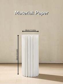 1/3/4pcs Set Cardboard Pedestal Stand, Folding Pillar Stand, Wedding Props, Floor Display Column Stand, DIY Pedestal Box With Round Top Plate Folding Paper Cylinder Column Pedestal Wedding Birthday Cake Flower Stand Rack Outdoor Decor - Multicolor - View 5