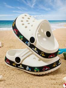 Kids Casual Cute Lightweight Breathable Summer Sandals For Girls And Boys, Beach Shoes - White - View 4