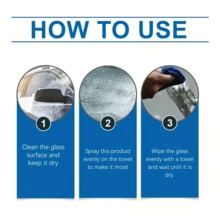 1 Set Of Car Glass Anti-Fog Agent, Windshield Oil Stain Remover, Rain Repellent, Fog-Clearing Oil Film Cleaner - Offers Excellent Anti-Fog Performance To Ensure Driving Safety.