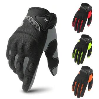 摩托车手套 Moto 全指手套 摩托车配件 摩托车骑行防护手套 赛车摩托车手套 越野摩托车配件 骑行必需品 女士 男士 骑士礼物