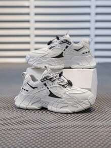 Children's Fashionable Mesh Breathable Casual Sports Shoes, Gray, Breathable Anti-Slip, Suitable For Indoor And Outdoor Running And Walking - Grey - View 2