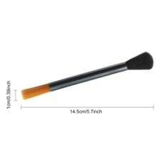 Cepillo de limpieza para barra de café, molinillo de café, máquina de café semiautomática, cepillo de cerdas suaves para polvo de café, herramienta de café - Negro - Ver 5