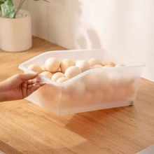 Egg Storage Box, Refrigerator Organizer Drawer, Egg Tray