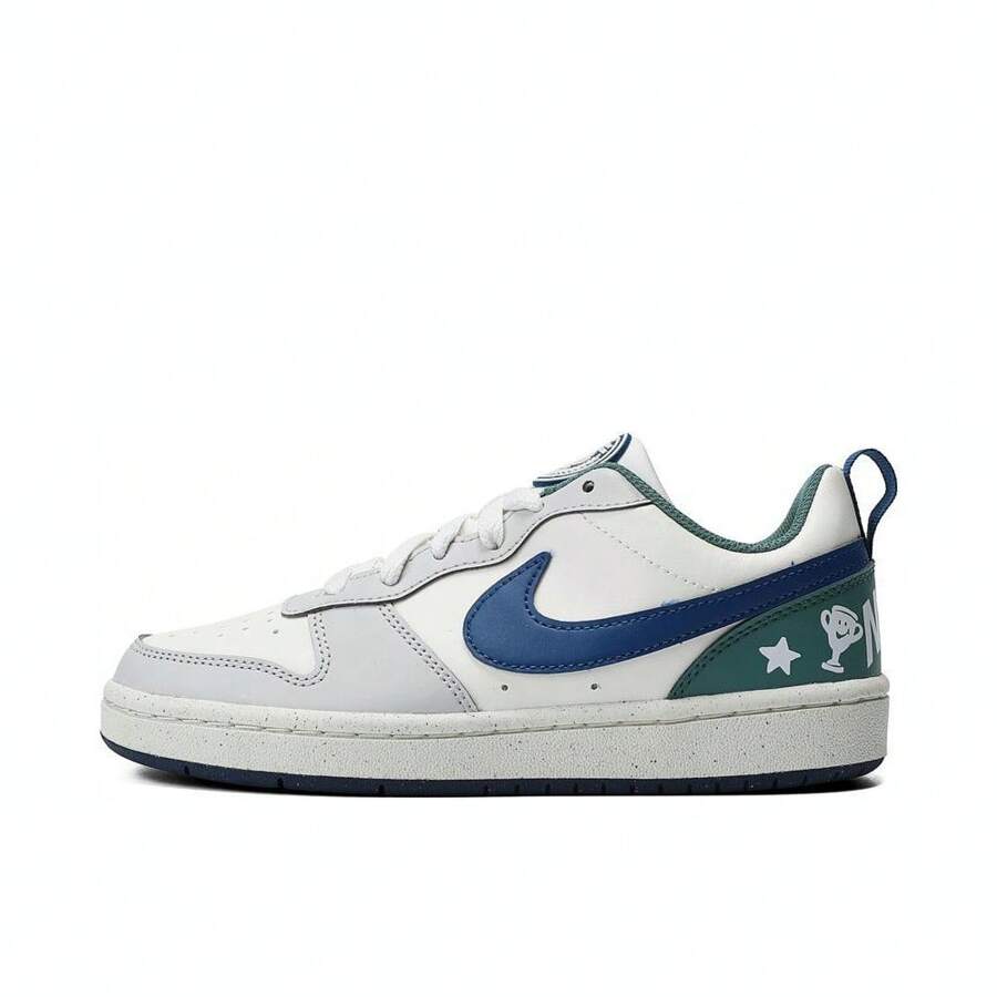 Nike 2024 男童 Court Borough Low Recraft (GS) 复古低帮运动鞋 HM3722-141 - 白色 - 查看 1