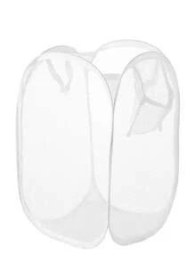 2pcs/1pc Breathable Mesh Dirty Clothes Laundry Basket, Foldable Home Storage Bin For Toys