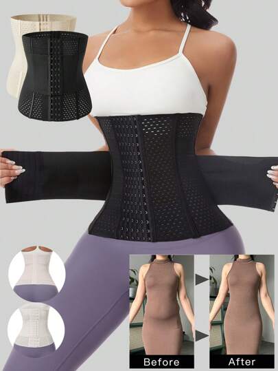 双带束腰塑身衣，高度28厘米，塑身衣，收腹提臀，产后束腰塑身衣，女士束腰带，收腹提臀，女性塑身衣，平坦小腹