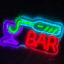 Bar Neon Sign, Beer LED Neon Light For Wall Decor, USB Powered Neon Bar Signs, Acrylic Bar Neon Lights Man Cave, Bedroom, Home Bar, Store, Club, Bistro, Party, Christmas,USB Power Supply Can Be Reused, Comes With Accessories, And Is Easy To Install.