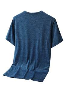 [Conjunto de Verano] 3 piezas de camisetas informales y deportivas para hombre, de manga corta, transpirables y elásticas