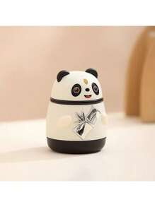 1pc Classic Panda Design Pop-Up Toothpick Holder, Plastic Cover Toothpick Case, Creative Cartoon Style Toothpick Bottle With Press Button, Toothpick Storage Can - Multicolor - View 8