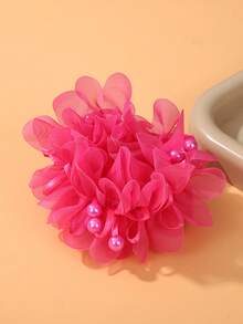 1 pieza/Set Accesorios para el cabello de flores de princesa lindas para niñas, sujetadores de moño, decoración de cabello para actuaciones dulces - Multicolor - Ver 8