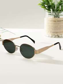 4 pièces / 3 pièces / 2 pièces / 1 pièce Lunettes de mode ovales en métal de style rétro européen et américain, lunettes en forme de diamant, lunettes semi-circulaires, style rétro populaire et polyvalent, convenant aux hommes et aux femmes, pour les vacances, les loisirs, les accessoires de plage, l'utilisation quotidienne et les activités de plein air pour les vacances d'été à la plage, les sorties, les voyages