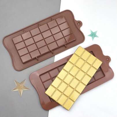 1pc Waffle Chocolate Silicone Mold,  Silicone DIY Mold, Chocolate Mold