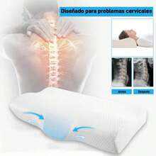 Almohada ergonómica de látex. - Blanco - Ver 3