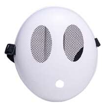 Máscara de niño tímido para cosplay y juego de roles, tamaño infantil - Blanco - Ver 5