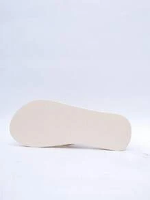 Zomerse slippers met strasssteentjes voor dames, dikke platform wedge strandsandalen, antislip, Koreaanse mode