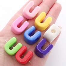 10pcs Letter 3D Beads -Random Color Mixing Of Number Beads, English Letter Beads- Used For Jewelry Creative DIY Make, Such As Bag Chains, Waist Chains,Phone Chains Accessories