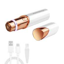 Conduroma Conduroma Facial Hair Remover For Women, Rechargeable Electric Shaver And Razor For Women - Painless Electric Hair Removal Device For Face Eyebrows Peach Fuzz Lips With Light