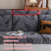 1pc Plush Velvet Jacquard Non-Slip Sofa Seat Cushion Cover, Soft Skin-Friendly Pet Stain Resistant Stretch Sofa Slipcover, Suitable For Living Room L-Shaped Combination And 1/2/3/4 Seats Sofa, Spring/Autumn - Dark Grey - View 13