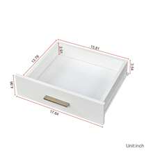 LINIJOY White Vanity Desk With Stool & 9 LED Lights, Gold Metal Frame Makeup Set, Modern Storage Shelves/Drawers For Bedroom