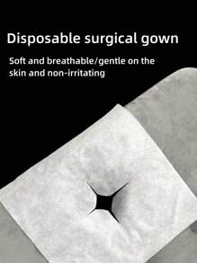 100pcs/Pack Beauty Salon Disposable Use Non-Woven Fabric Thickened Massage Bed Hole Towels - Multicolor - View 1