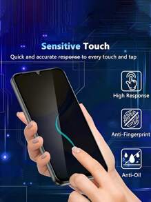 High Aluminium Tempered Glass Screen Protector, 9H Hardness, Scratch-Resistant, Bubble-Free, Privacy Protection Compatible With Samsung Galaxy A36/A06/A16 5G/A13/A54/A04S/A52/A35/A55/A25/A05/A05S/S20FE/S24FE/A14/A54/A56. Available In 1/2/3 Packs Gift For Birthday, Family, Friends Anti-Spy, Phone Screen Protector, Phone Accessories