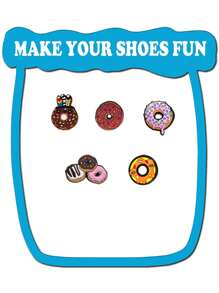 随机10/20/30个装美食系列DIY鞋饰，可用于鞋子、钥匙链、凉鞋、沙滩包等，PVC材质，适用于木屐等，优质流行装饰配件，圣诞节、生日、派对、夏季、学校等场合的绝佳礼物