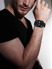 St.siabe 3-In-1 Includes A Wristband, Case, And Film For Women And Men. I Fashion Classic Monochrome Silicone Watch Bring Compatible With Apple Watch Band 38mm 40mm 41mm 45mm 44mm 42mm 49mm Belt, Soft, Comfortable, And Breathable Replacement Strap With Apple Watch Ultra Series 9/SE/8/7/6/5/4/3/2/1 Bracelet Accessories