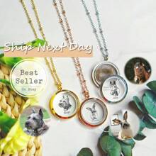 Customized Pet Portrait Memorial Urn Necklace, Personalized Pet Urn Necklace, Pet Urn Jewelry, Dog Memorial Gift, Pet Memorial Jewelry Necklace With Dog Hair/Fur, Memorial Gift With Pet Portrait Carving, Cat Memorial Gift
