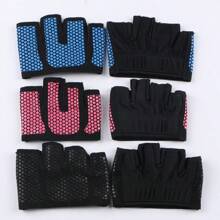 1 Paio di guanti fitness con quattro dita per donna, guanti traspiranti, sottili, antiscivolo e resistenti all'usura, adatti per yoga aereo, pilates, allenamento con i pesi, guanti senza dita unisex per palestra, accessori per palestra, sport, casa, esercizio, guanti da donna per palestra, guanti da boxe, guanti da palestra, guanti da uomo per palestra
