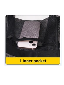 1 pièce Nouveau sac à dos transparent en PVC avec poche en maille de grande capacité. Sac à dos scolaire simple et décontracté de mode, essentiel pour l'usage quotidien, les déplacements, les dortoirs, les voyages, les vacances, les cadeaux de Thanksgiving, les sacs de taille pour le camping et la rentrée scolaire.