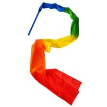 1.5m/2m Dance Streamer Gymnastics Dance Ribbons Belly Dance Real Silk Ribbon Throw Streamer With Rod - Ribbon - View 10