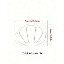 5 pares, almohadillas para el antepié y el talón - plantillas de silicona transparente, plantillas cómodas, adecuadas para estar de pie, actividades al aire libre, senderismo, baile, deportes - plantillas suaves y antideslizantes, plantillas cómodas para tacones altos, protección de suela de gel suave para hombre y mujer para verano, playa, viaje