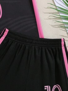 [Niestandardowe] 2 szt. Messi Style Casual Sports Quick-Dry Long Sleeve Dres #10, odpowiedni do piłki nożnej, treningu, codziennego noszenia, spersonalizowane imię, wielofunkcyjny, szybkoschnący, ozdobny, list, stylowy, schludny, miękki, nowoczesny, kolorowy, słodki, uroczy, swobodny, niestandardowy, spersonalizowany, wyjątkowy, spersonalizowany, prezenty dla dziecka, idealne prezenty dla niego, idealne prezenty dla niej, syn, córka