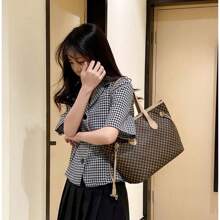 1pcs Women's New Fashionable Retro Dot Printed Tote Bag, Large Capacity One Shoulder Portable Women's Bag - Multicolor - View 10