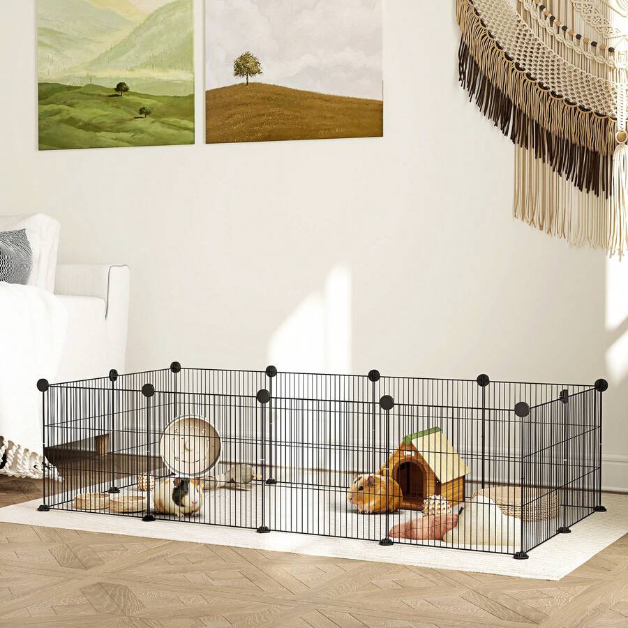 Small Animal Cages & Houses - 黑色 - 查看 1